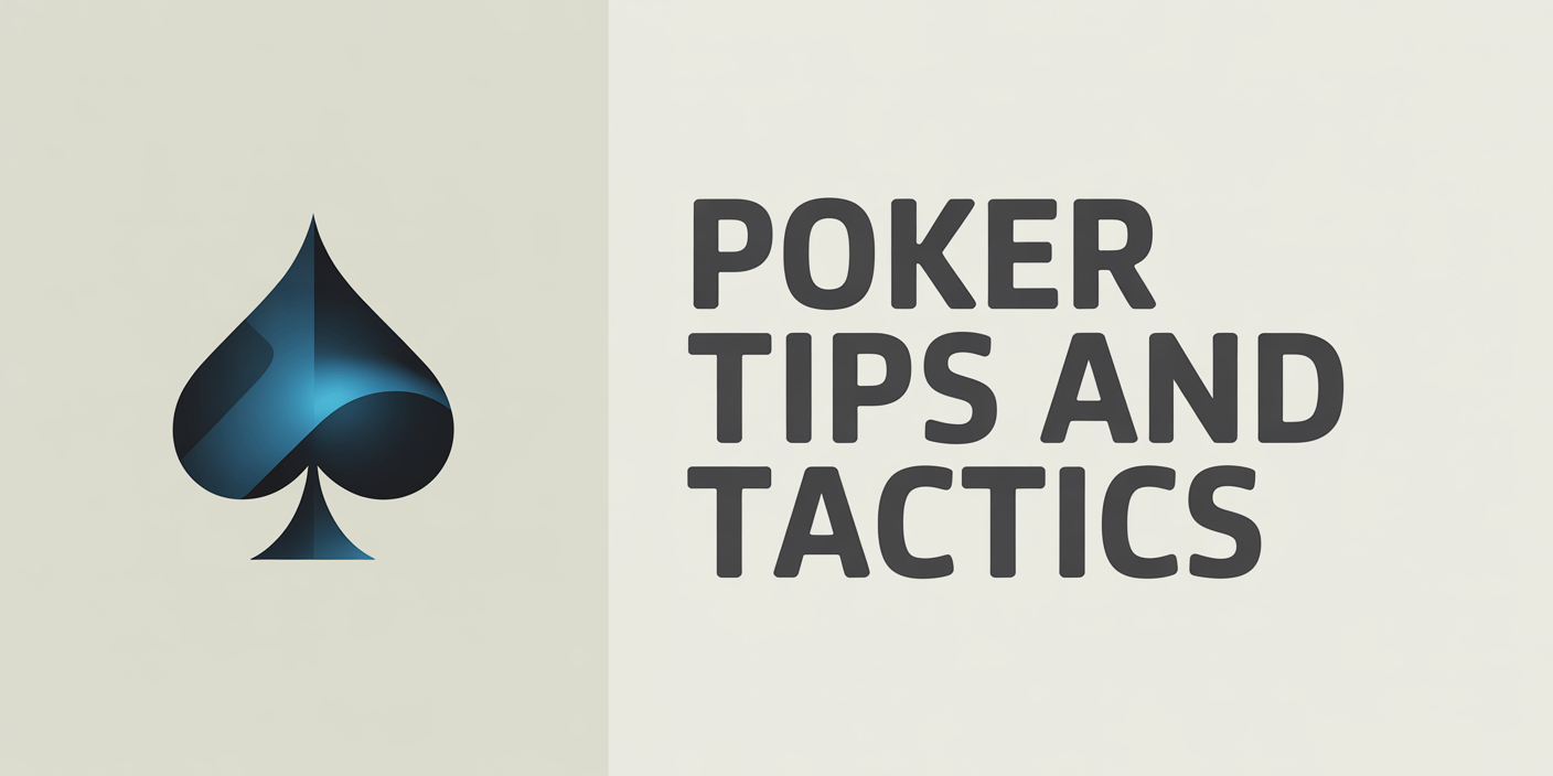 Poker Tips and Tactics